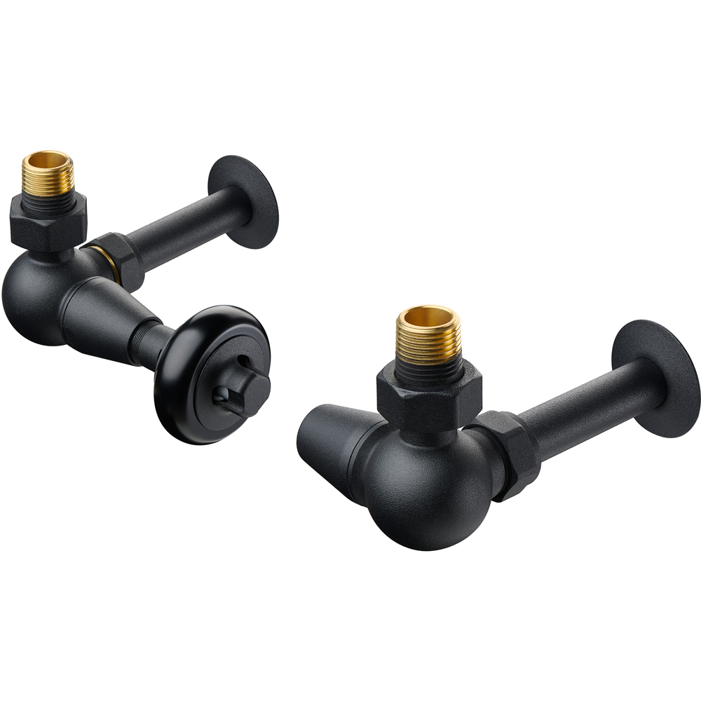 Terma Matt Textured Black Pipe Sleeving and Metal Collar Set 130mm Image 5