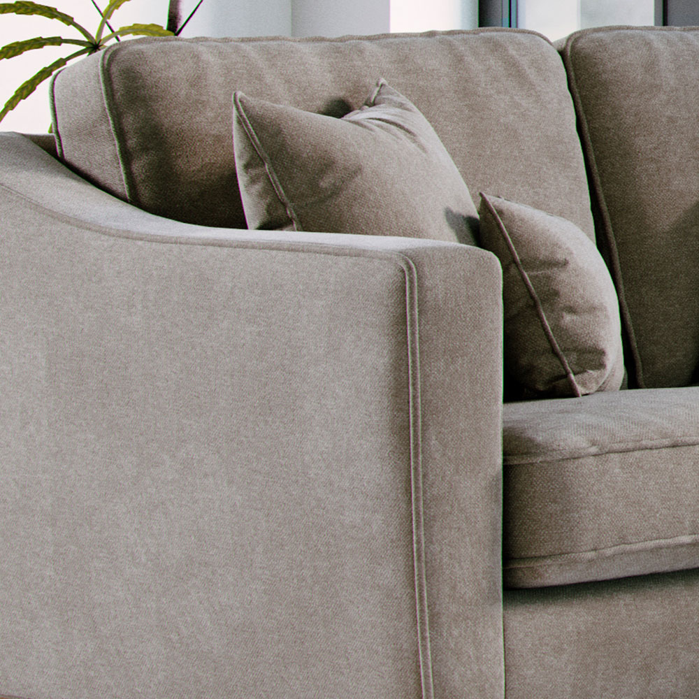 Marlon 2 Seater Medium City Fossil Sofa Image 4