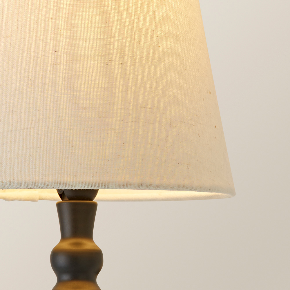 ValueLights Maggie Black Candlestick Wall Lights with Shade and Bulb 2 Pack Image 4