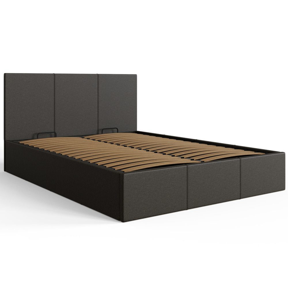 GFW Double Grey Side Lift Ottoman Bed Image 3