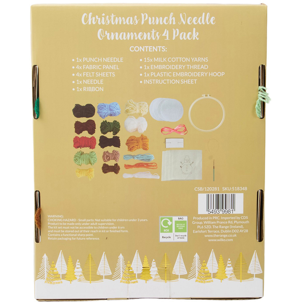 Christmas Punch Needle Ornaments Kit Image 6