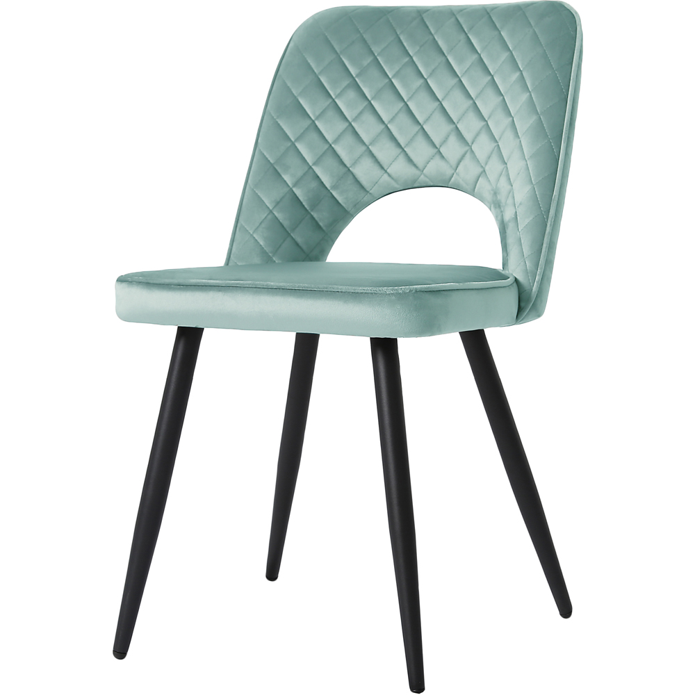 Metis Set of 2 Teal Dining Chair Image 3