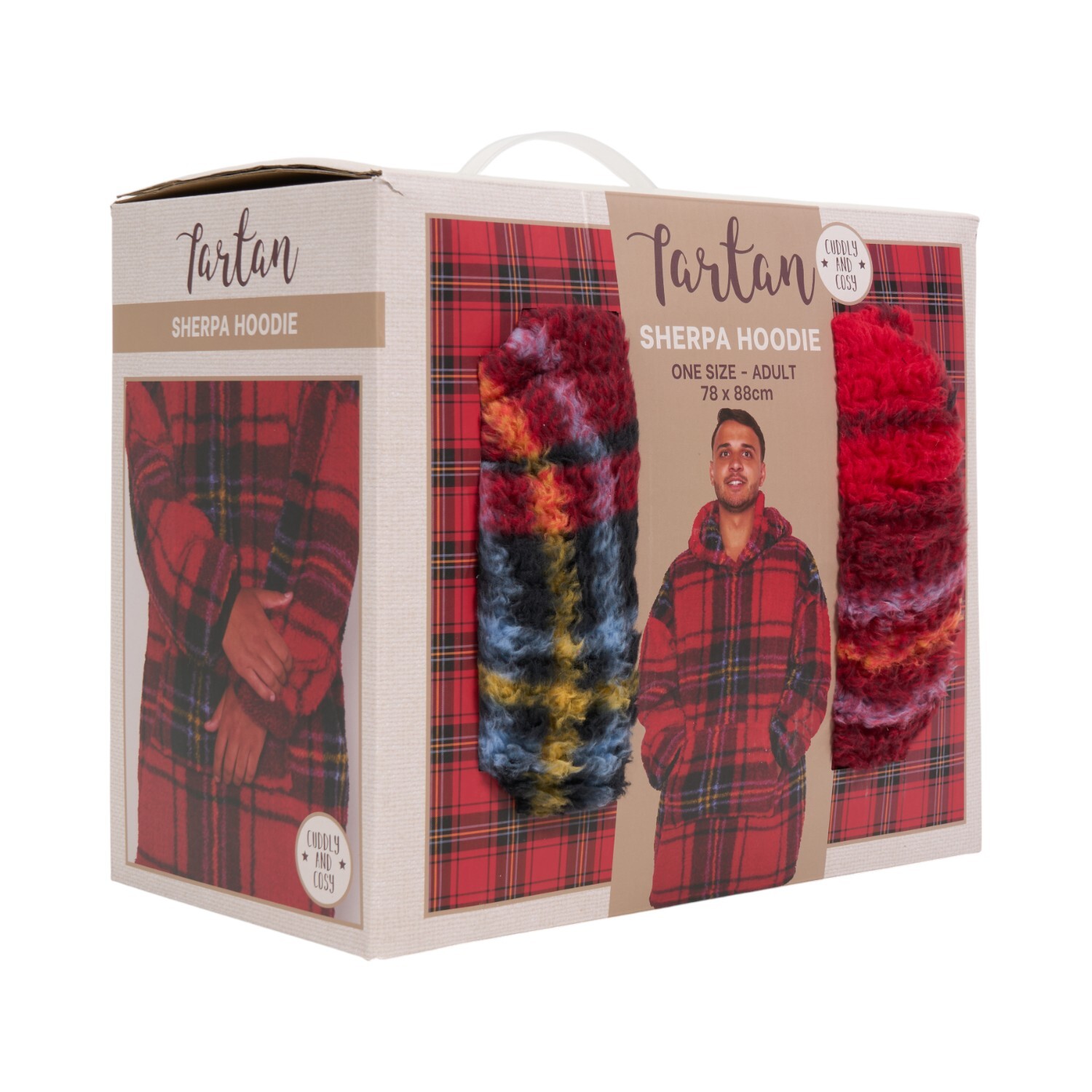 Printed Sherpa Hoodie Image 2