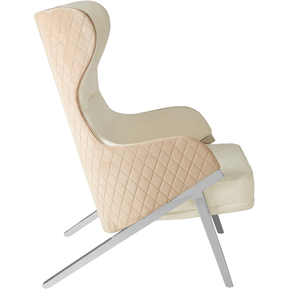 Premier Housewares Piermount Ivory Wingback Chair Image 3