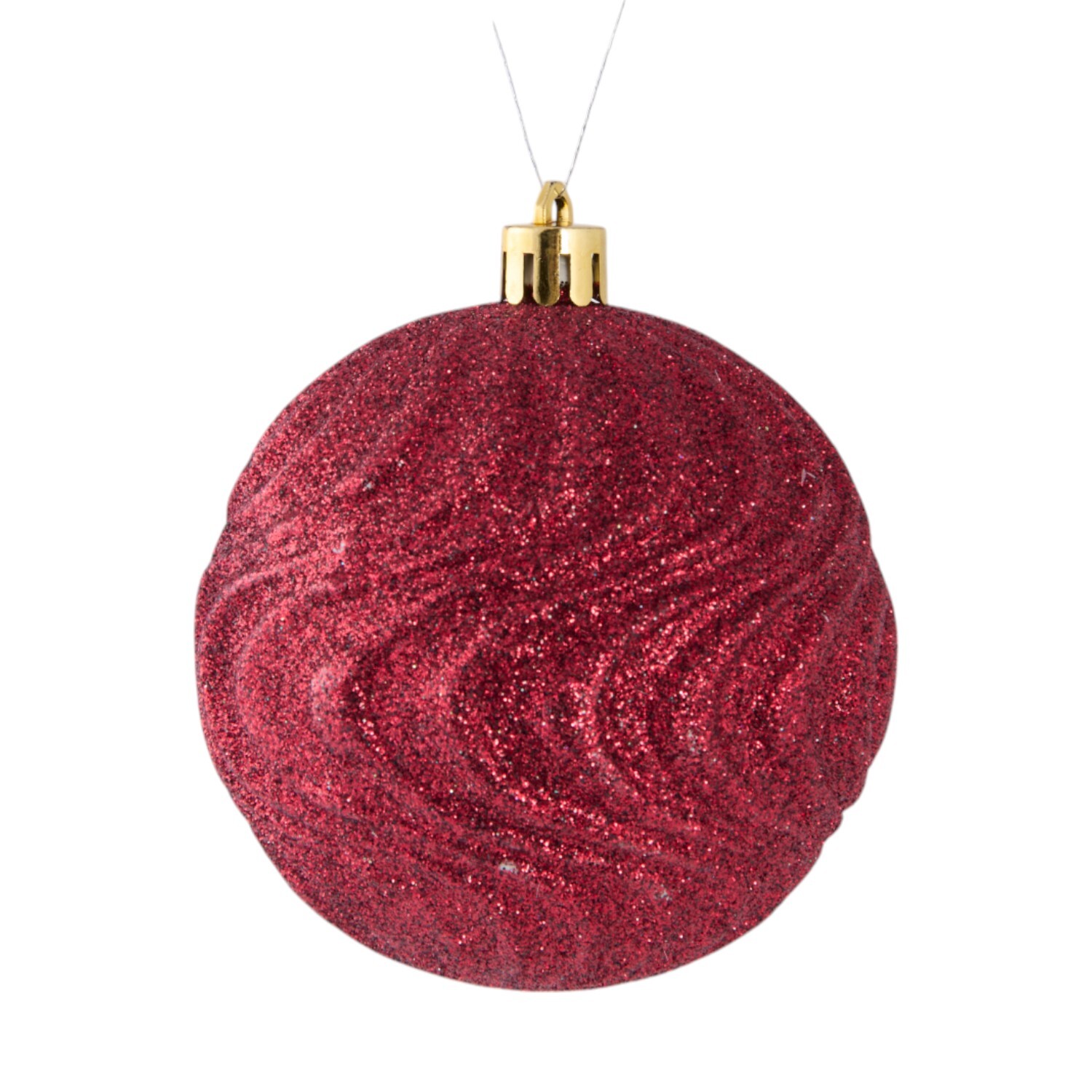 Flower and Bauble Set Burgundy Image 4