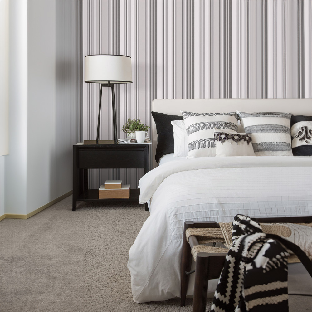 Galerie Global Fusion Striped Grey Wallpaper Image 2