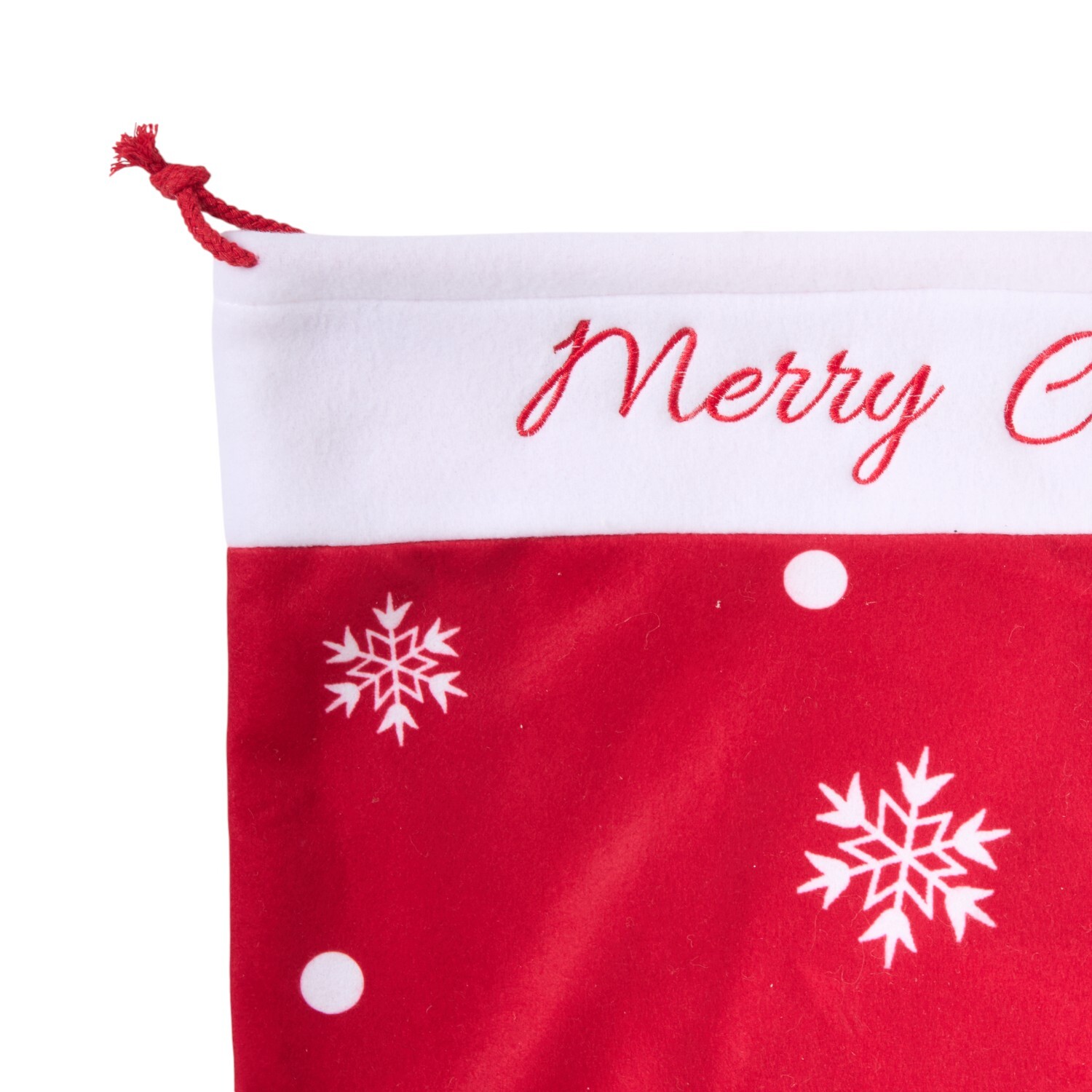 Merry Christmas Gingerbread Sack Red Image 2