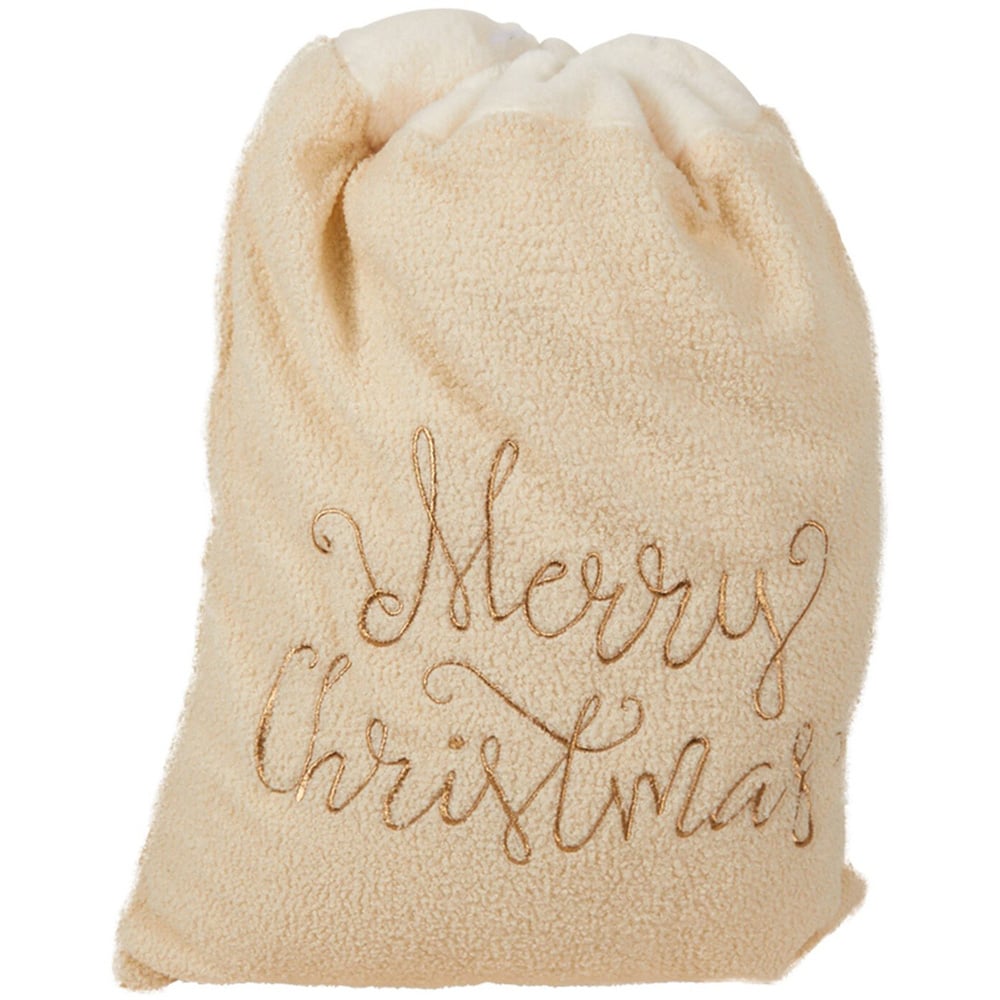Merry Christmas Neutral Boucle Sack - Neutral Image 1