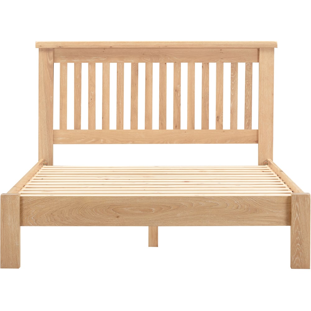 Seconique Windsor Double Natural Oak Low End Bed Frame Image 3