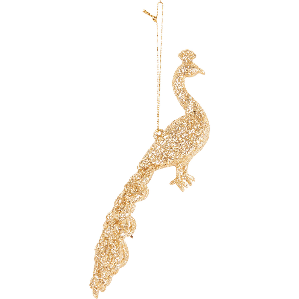 Glitter Peacock Decoration Image 4