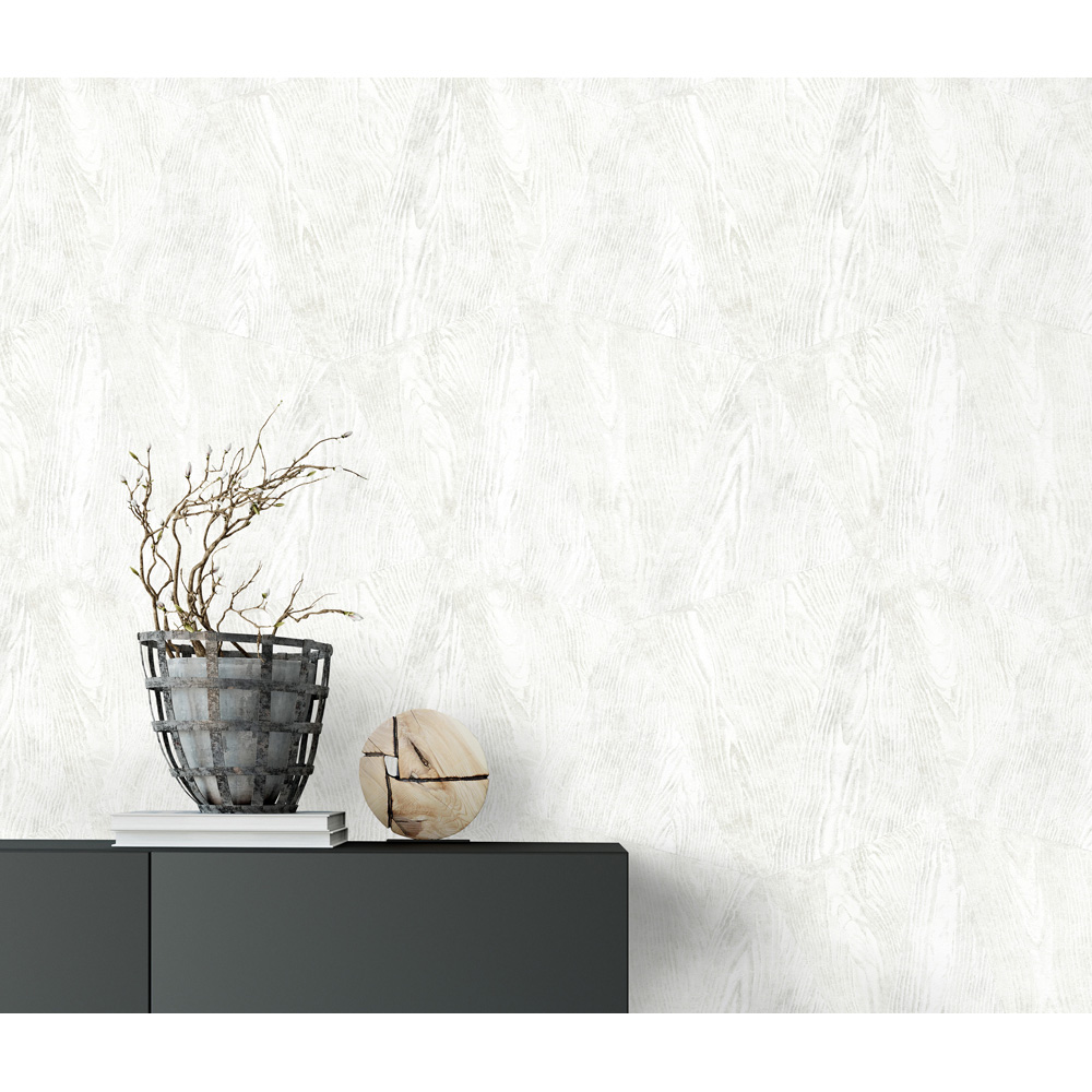 Erismann Sonata Wood Grain Grey Wallpaper Image 6