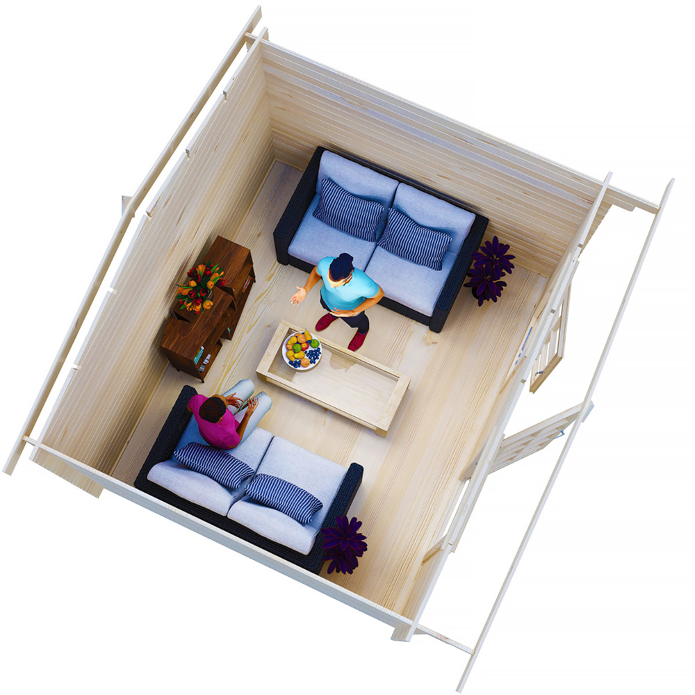 Shire Bucknells 12 x 10ft Pressure Treated Log Cabin Image 4