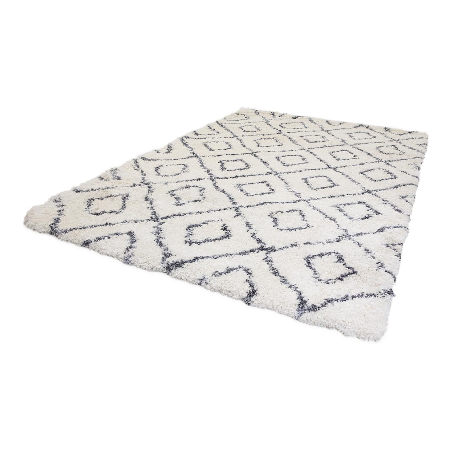 Alto Cream Diamond Rhombus Large Rug 66cm Image 2