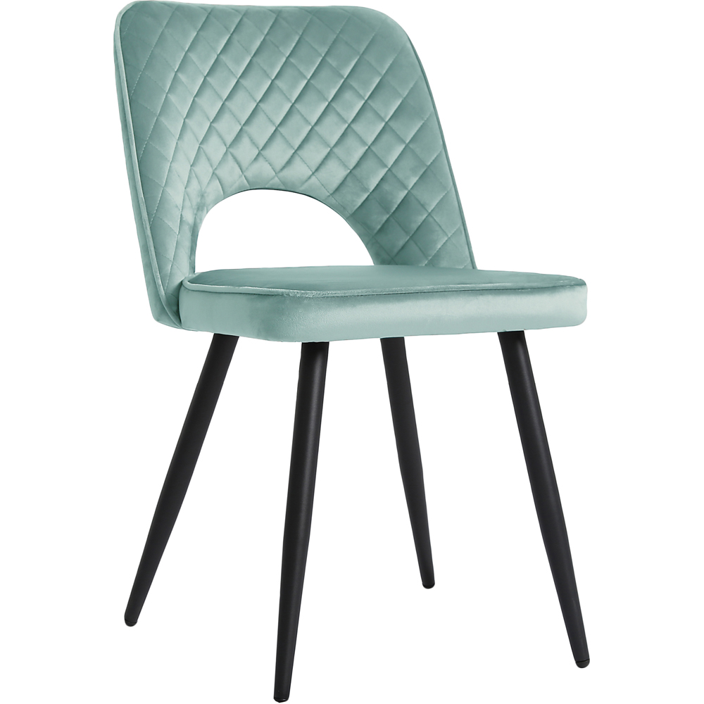 Metis Set of 2 Teal Dining Chair Image 4