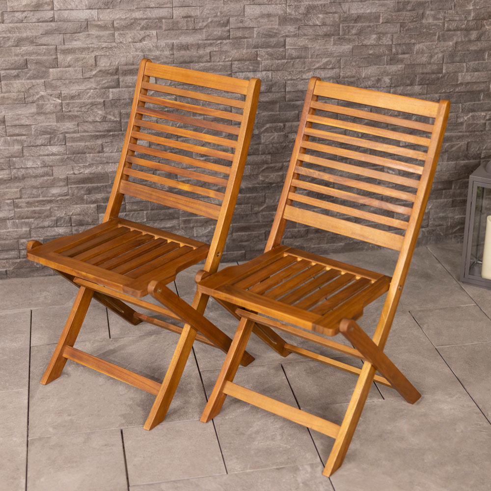 Charles Bentley Acacia 6 Seater Oval Dining Set Image 8