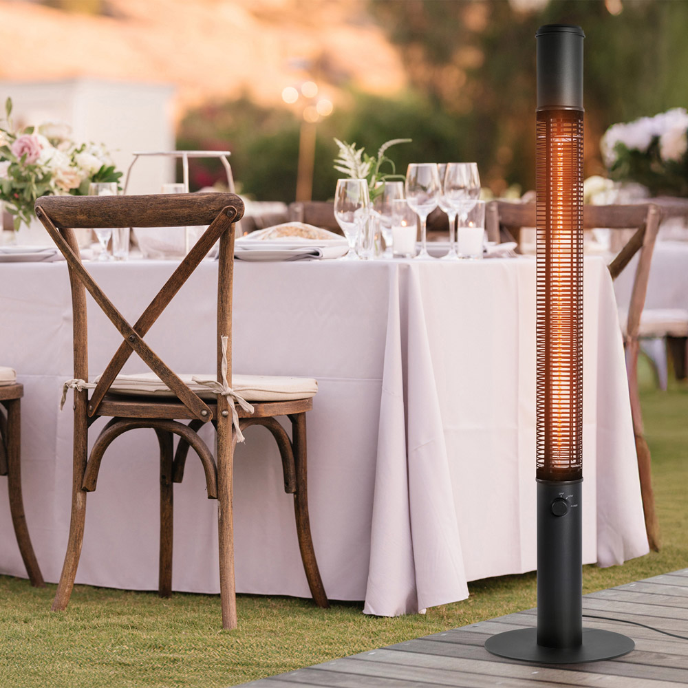 Field & Flame Carmanah Black Electric Patio Heater 1500W Image 7
