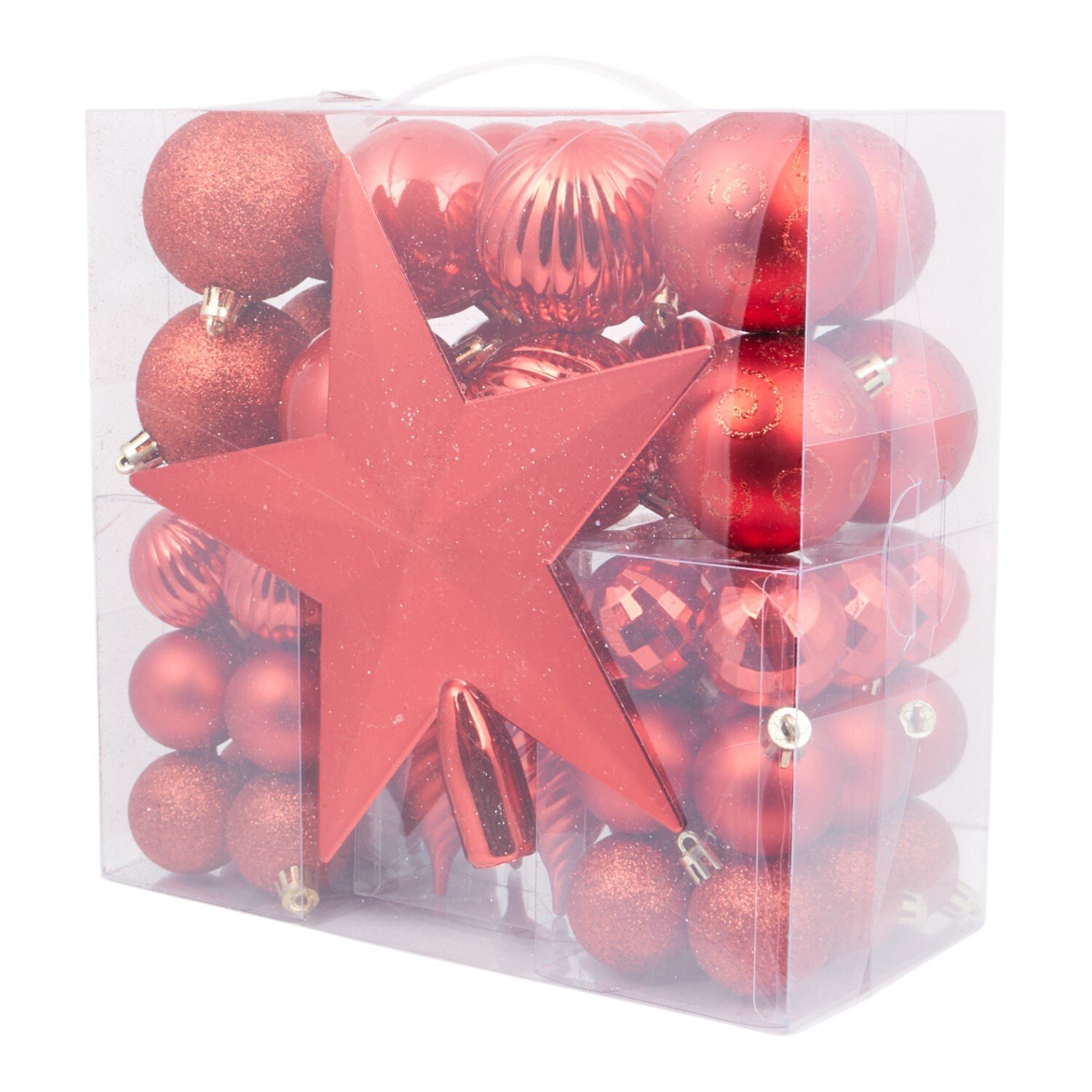 57 Piece Bauble and Tree Topper Set Image 5