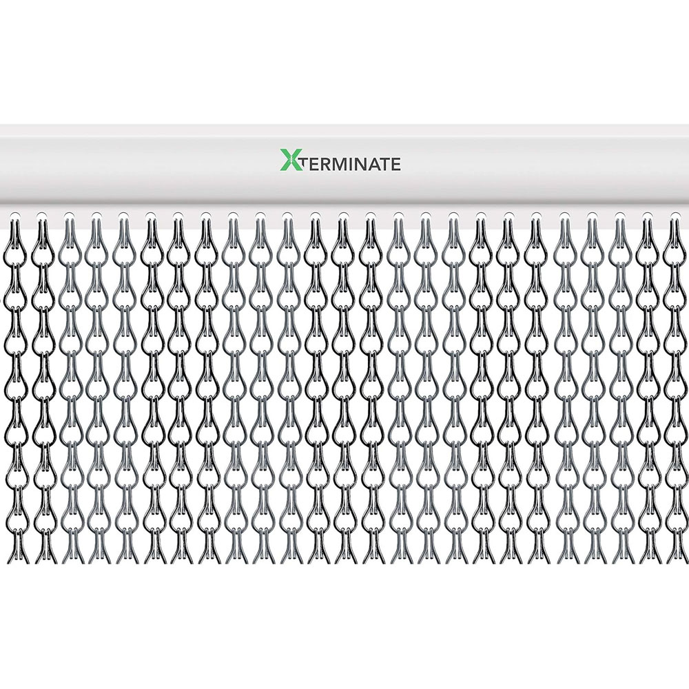 Xterminate Black and Grey Chain Curtain Fly Screen Image 3