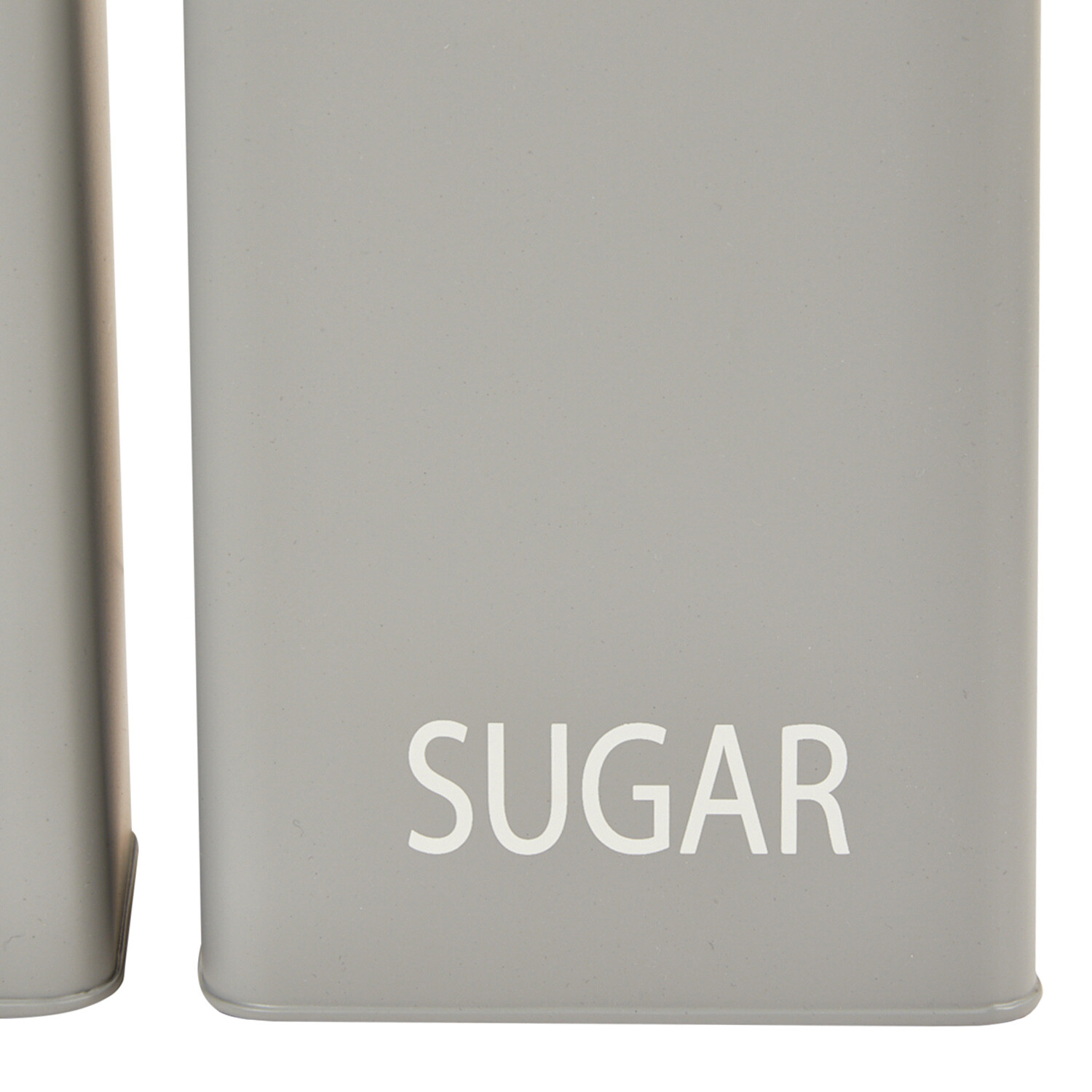 Grey Rectangular 3 Piece Canisters - Grey Image 7
