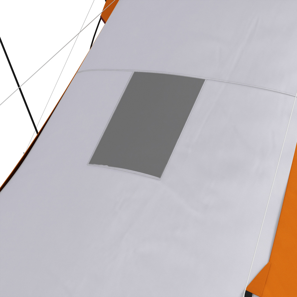 Outsunny 4-6 Person Waterproof Camping Tent Orange Image 3