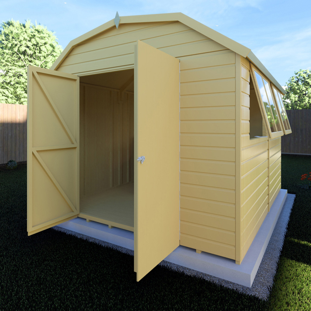 Shire Barn 10 x 8ft Double Door Shiplap Apex Garden Shed Image 2
