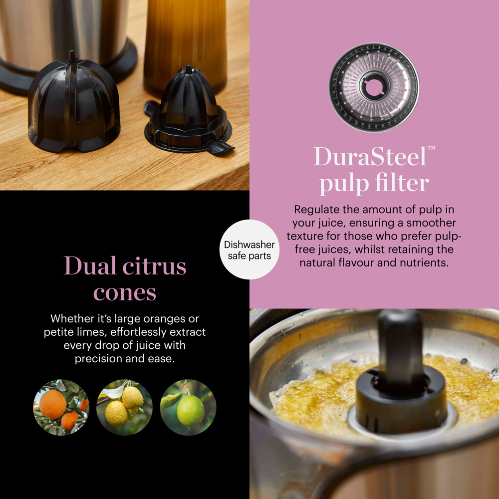 Good Food GF12016 Stainless Steel Citrus Juicer Image 3