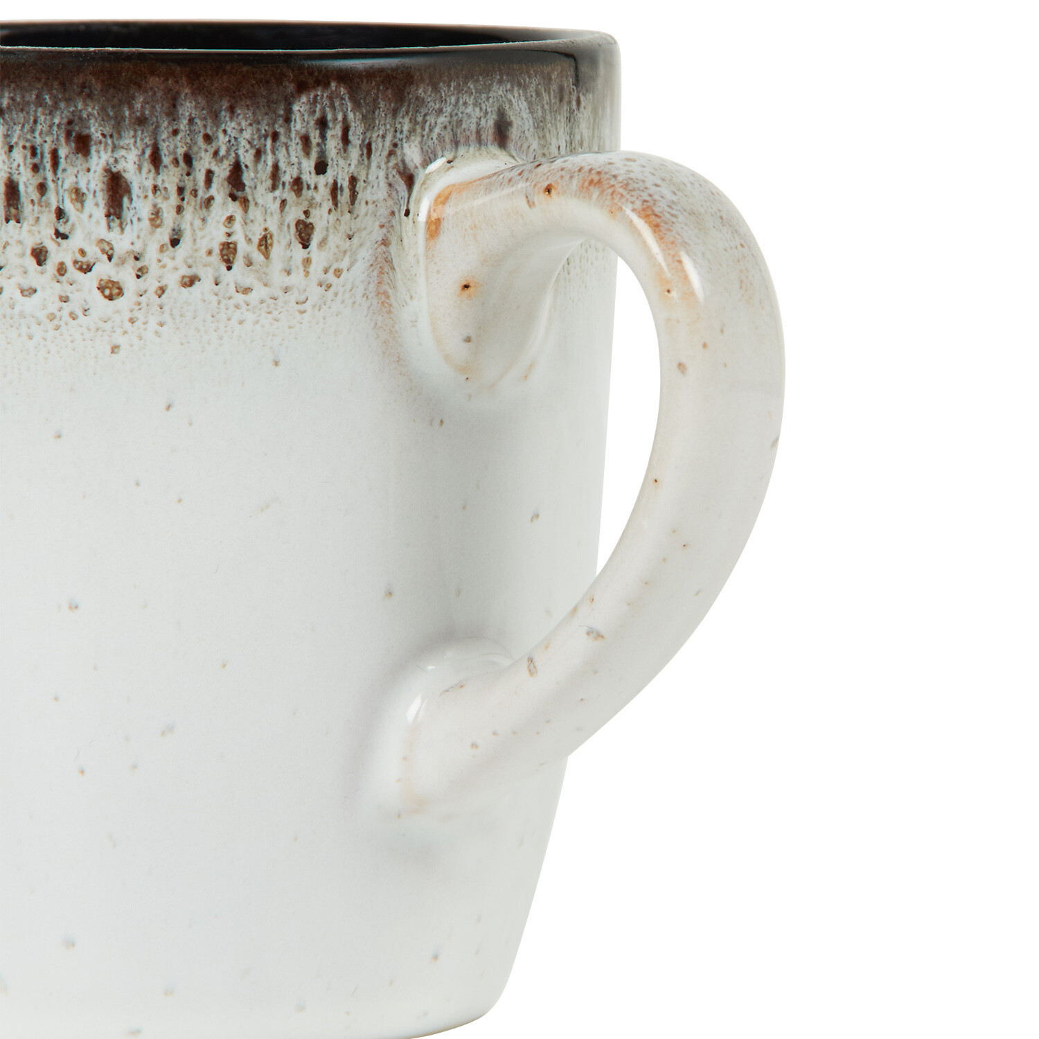 Kyanite Reactive Glaze Mug - White and Black Image 3