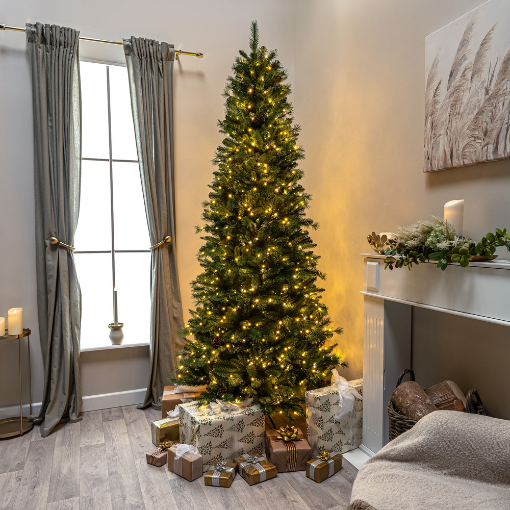 The Christmas Centre Arundel Warm White LED Pre-Lit Pine Artificial Xmas Tree 6.5ft Image 8