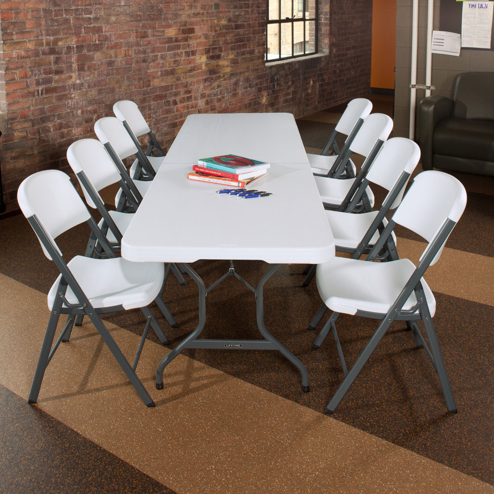 Lifetime Products Fold In Half Light Commercial Table Image 7