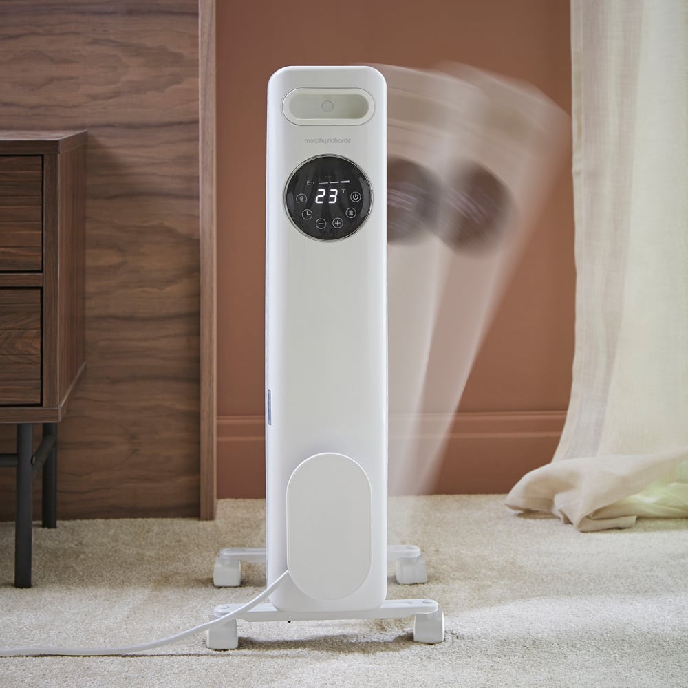 Morphy Richards White Digital Oil Filled Radiator 1500W Image 9