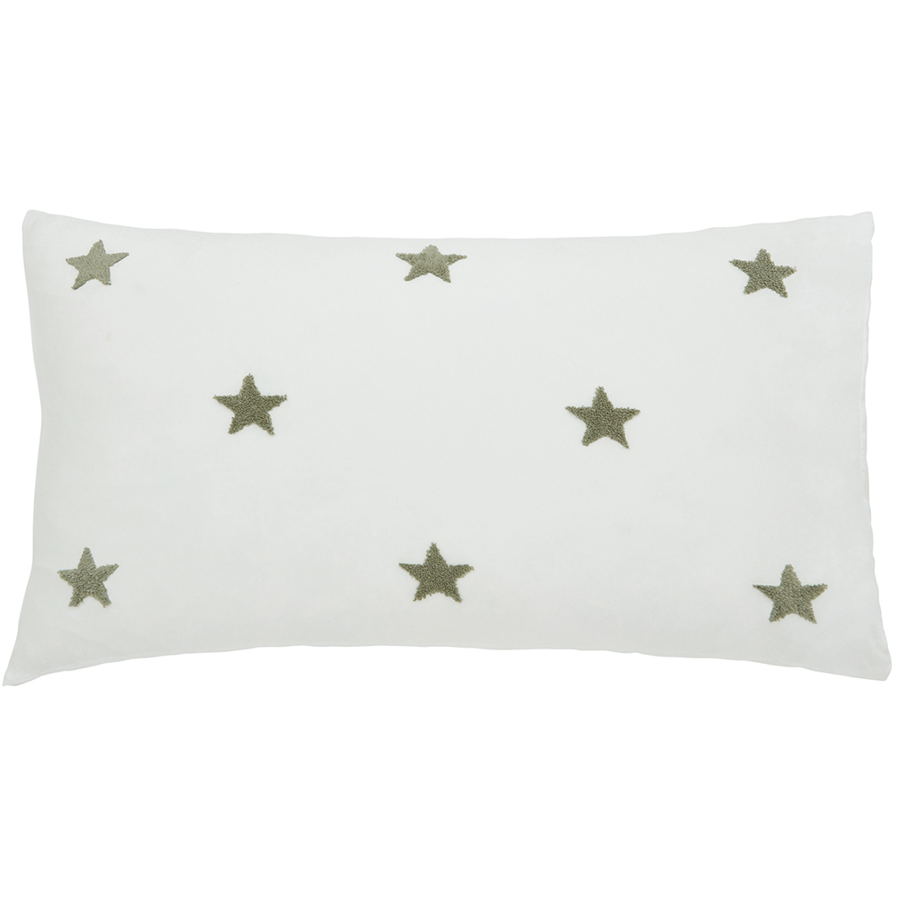 Helena Springfield Tufted Star Single Green Reversible Duvet Set Image 2
