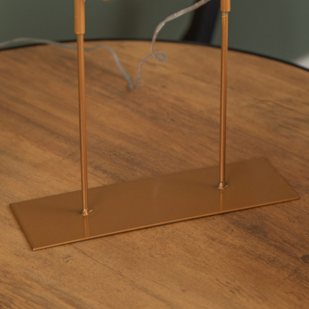 Samuel Alexander 720 Warm White LED Rose Gold Light Up Christmas Snowflake on Metal Stand 45cm Image 5