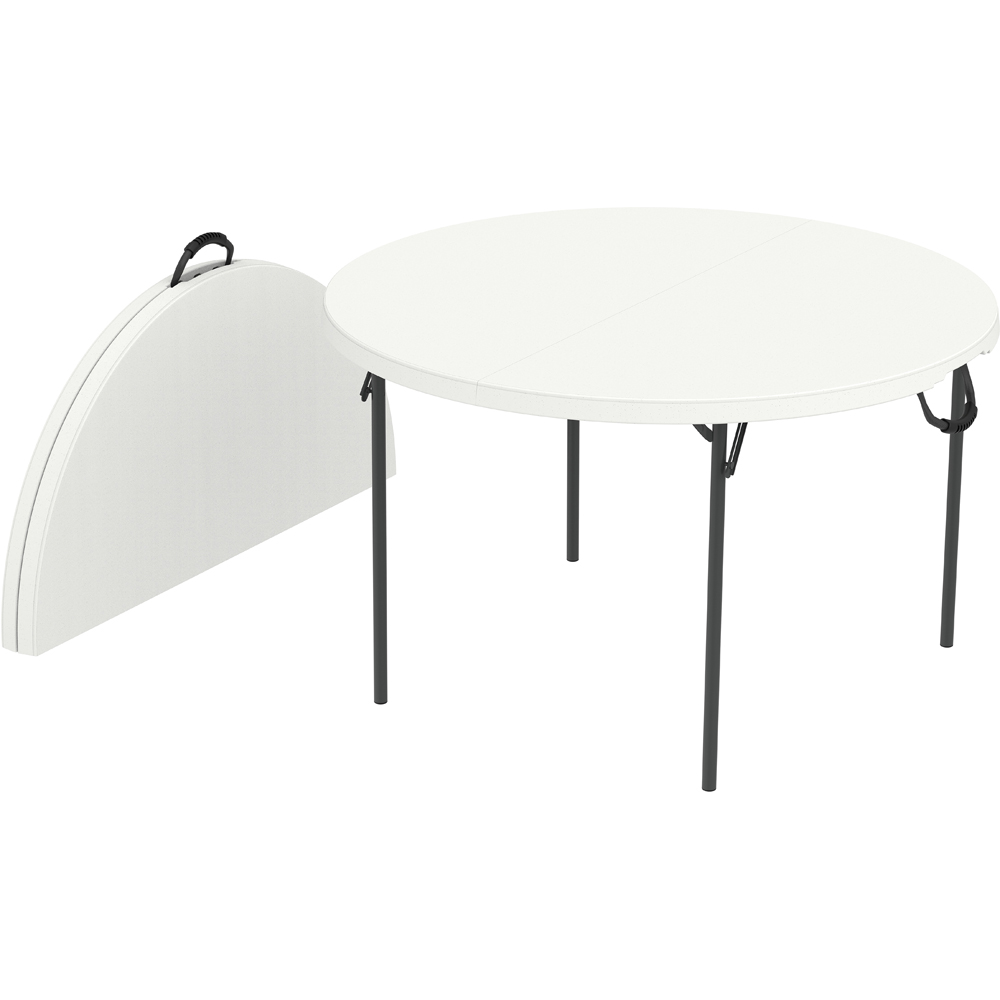 Lifetime Products 4 Seater Fold In Half Light Round Commercial Table Image 3