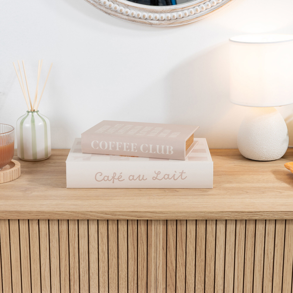 Set of 2 Coffee and Croissant Book Boxes Image 3