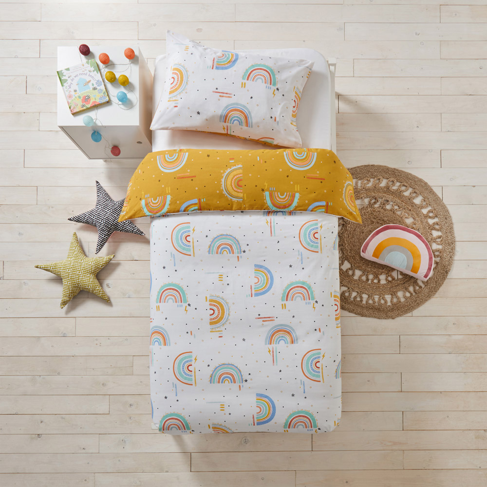 little furn. Rainbow Double Mustard Kids Duvet Cover Set  Image 2