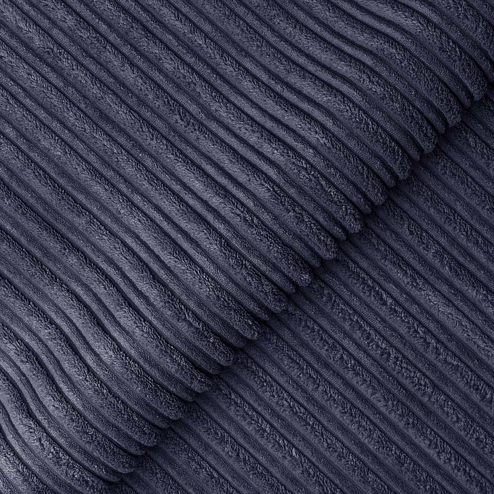 Luxor 5 Seater Navy Blue Jumbo Cord Scatter Back Sofa Suite Image 4