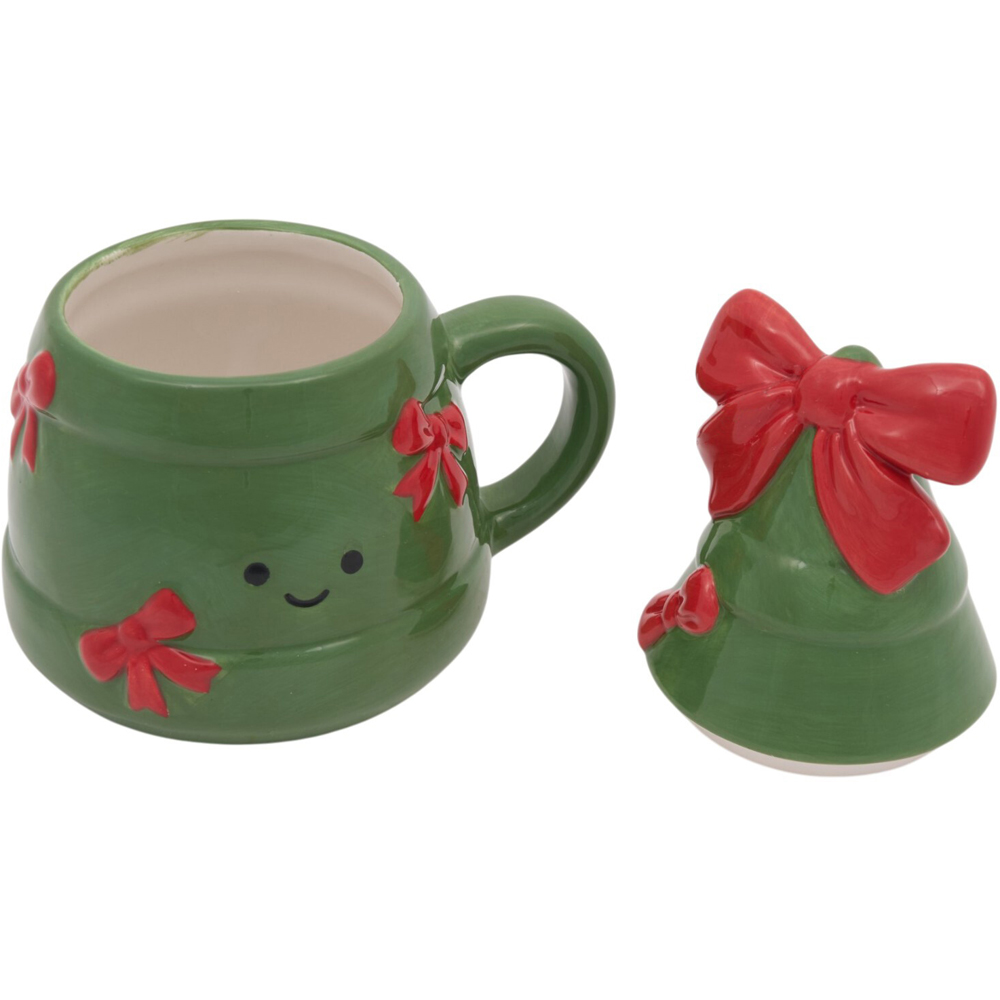 Cute Xmas Tree 3D Mug Green Image 3