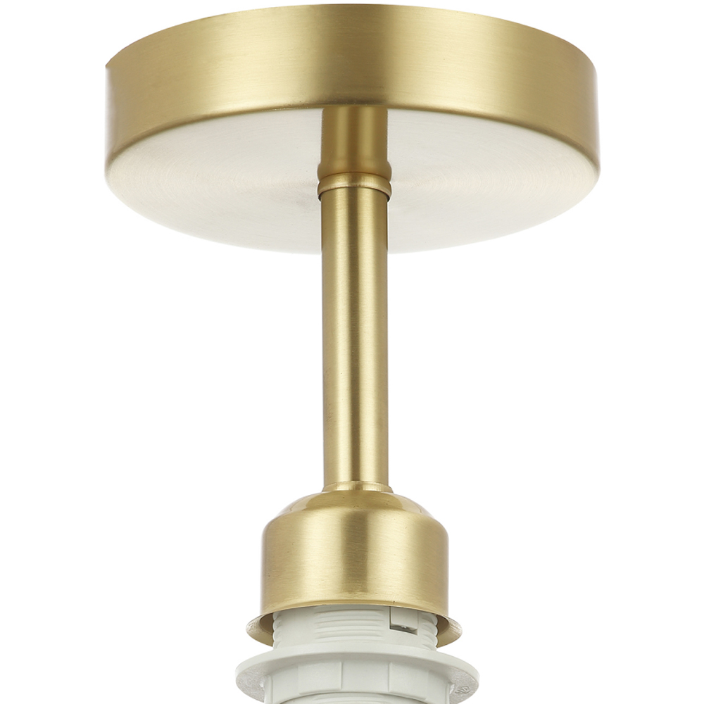 Happy Homewares Satin Brass Gold Plated Ceiling Light Image 2