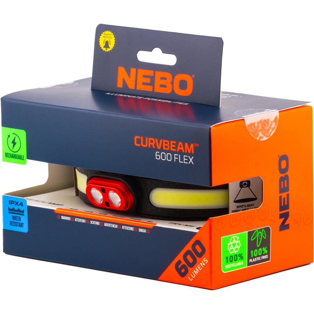 Nebo Curvbeam 600 Flex 600 Lumens Rechargeable Headlamp Image 2