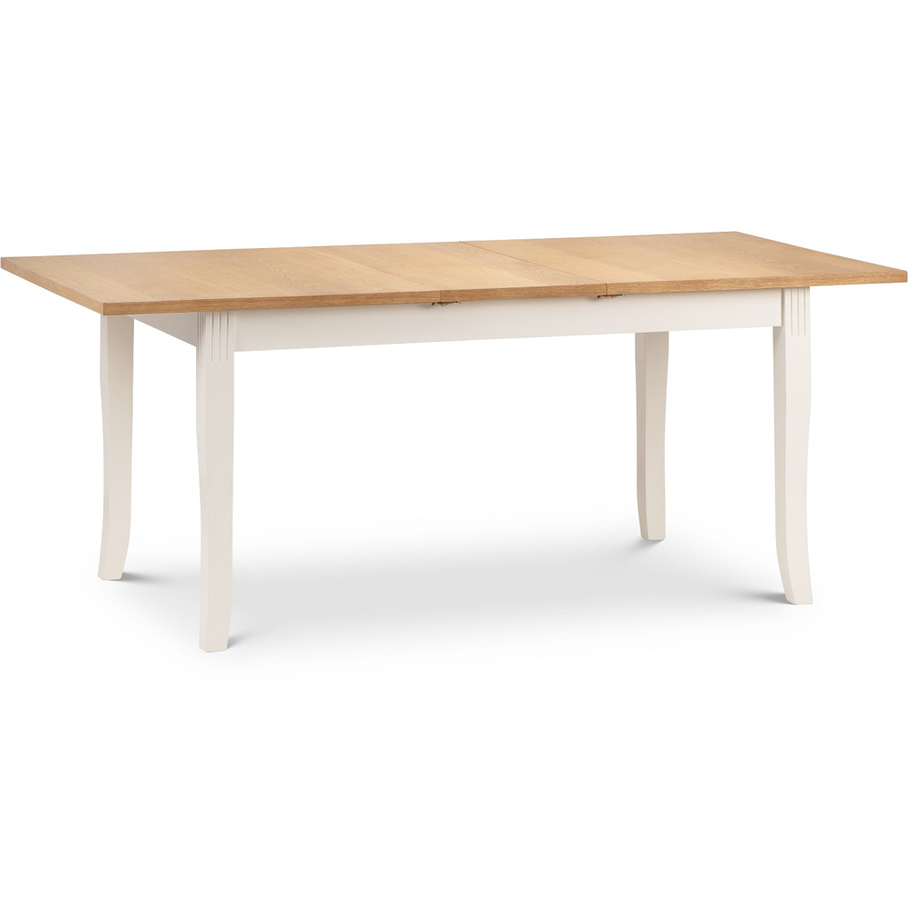 Julian Bowen Davenport 6 Seater Extending Dining Set Oak and Ivory Image 5