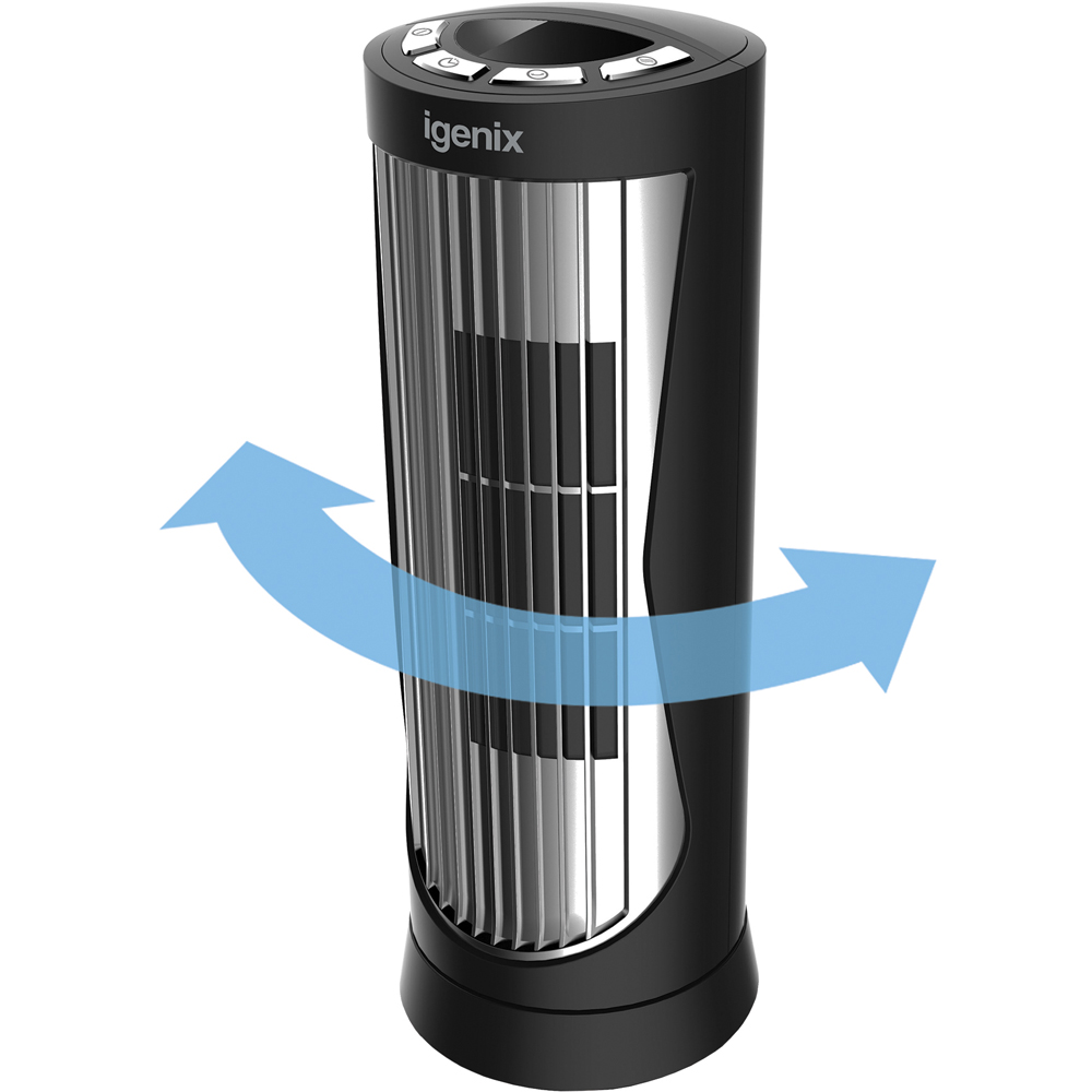 Igenix Black Digital Mini Tower Fan 12 inch Image 7