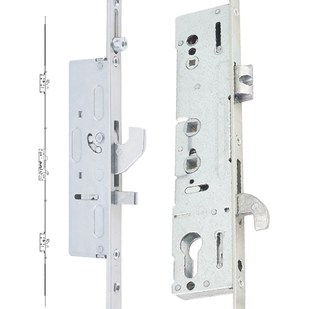 Crystal uPVC Triple Glazed French Door Left hand master Grey White Clear Glass 1690x2090mm Image 4