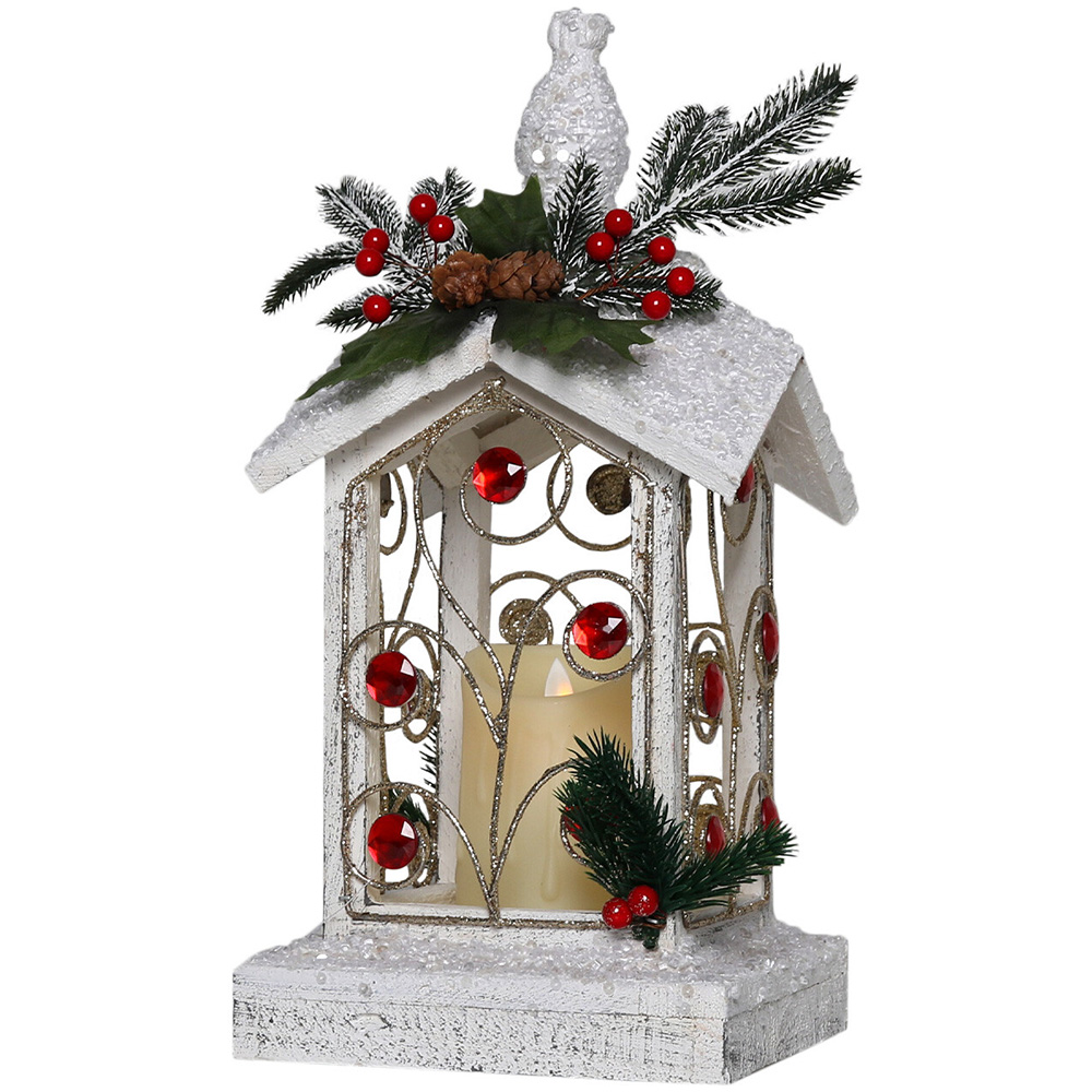 Single Jewelled Wooden LED Candle Light Decoration in Assorted styles Image 9