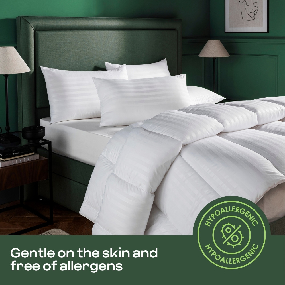 MHG Living Double White Spring Summer Hollowfibre Duvet 4.5 Tog Image 3