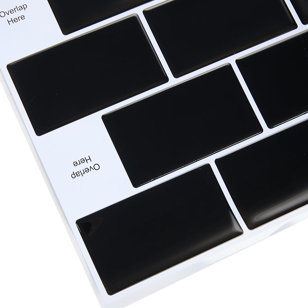 Living and Home Black Lattice Peel and Stick Wallpaper Tile 30 x 30cm 10 Pack Image 6