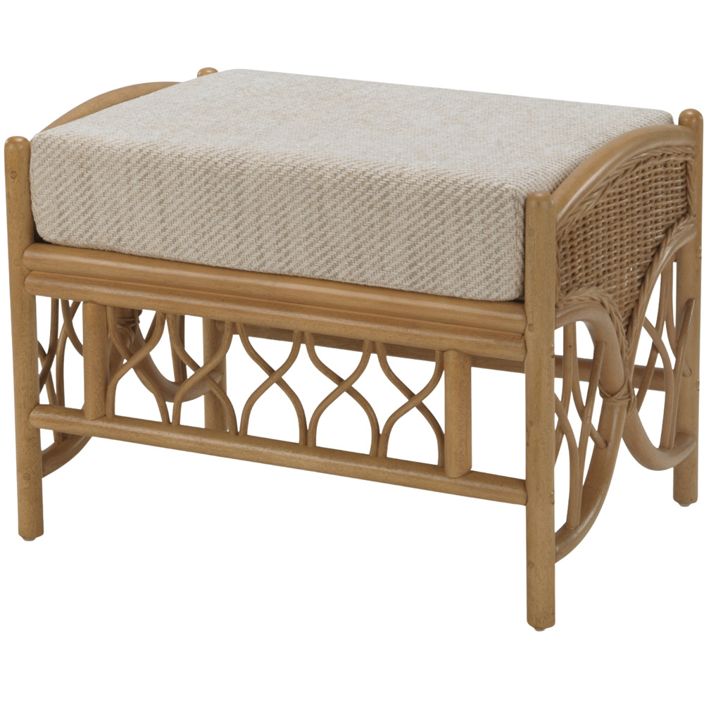 Desser Furniture Oslo Light Oak Natural Jasper Footstool Image 2