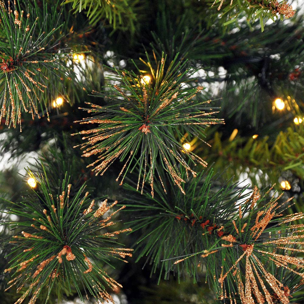 Everglow Pre-Lit Green Artificial Christmas Tree with Metal Stand 5.9ft Image 3