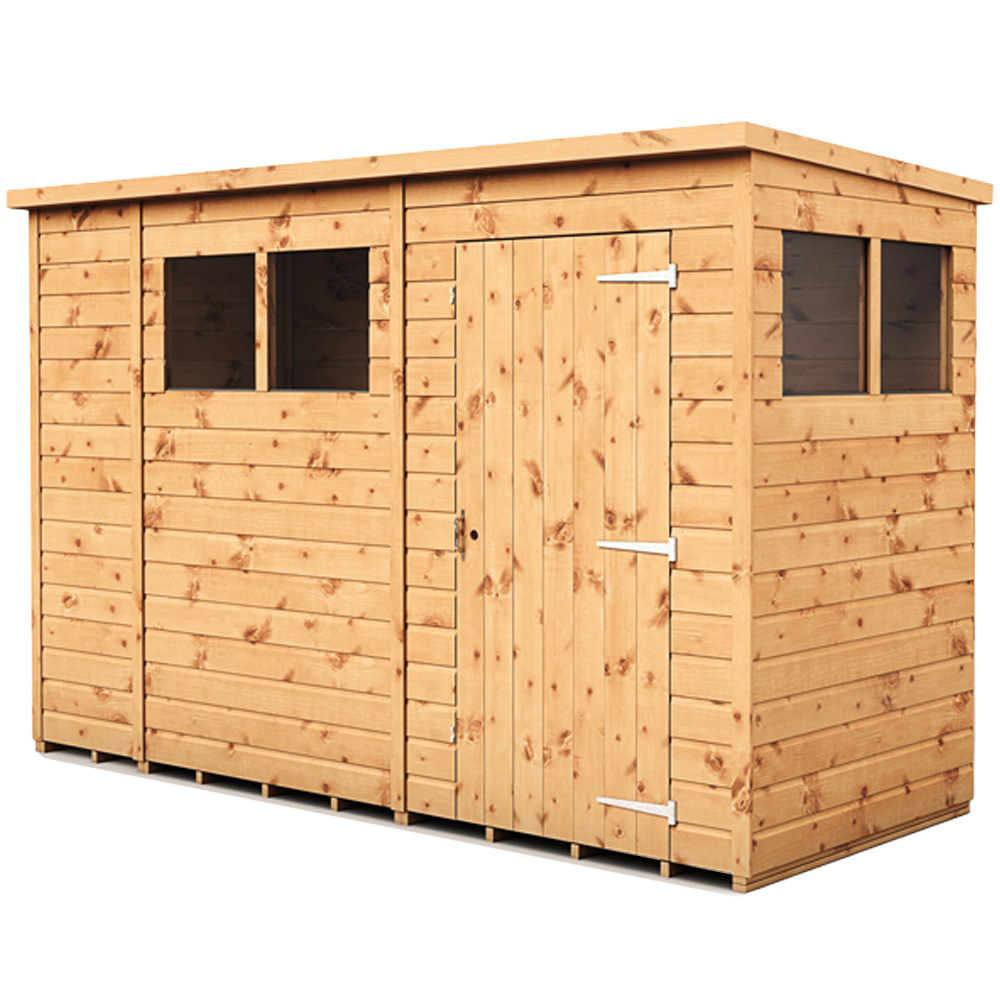 Empire Sheds 10 x 4ft Tongue and Groove Wooden Pent Garden Shed Image 1