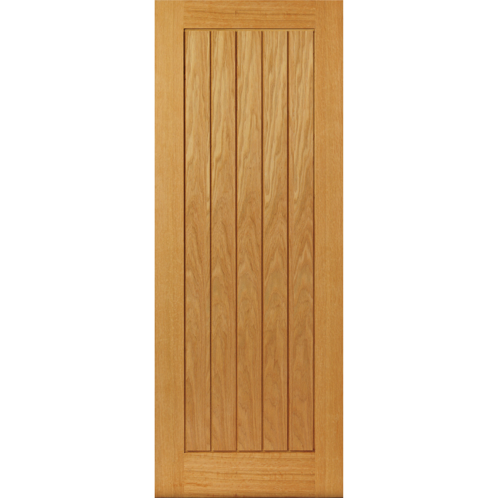 JB Kind Thames Oak Veneered Finished Internal Door 1981 x 533mm Image 1