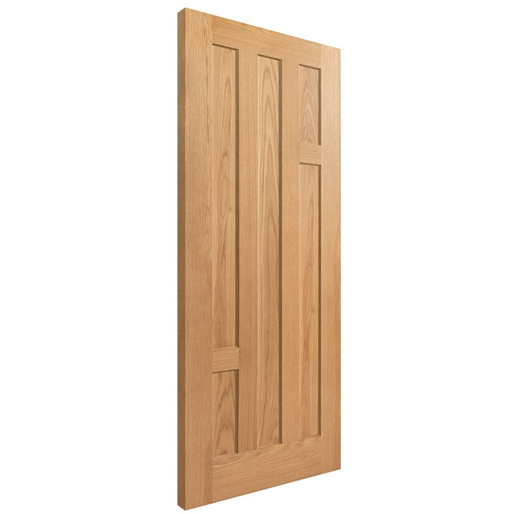 Stamford Oak Veneer Fully Finished 5 Panel FD30 Internal Fire Door 1981 x 838 x 44mm Image 3